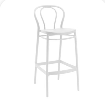 White Siesta Victor Bentwood Barstool