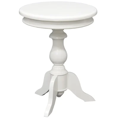 Round White Signing Table